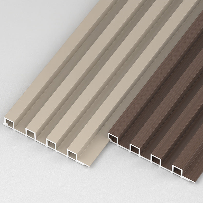 WAP007 - PVC Wood-Plastic Slat Wall Panels – Waterproof & Moisture-Resistant image 1