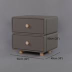 CBD020 - Cream Air Bedside Cabinet Nightstand with Two Storage image 14
