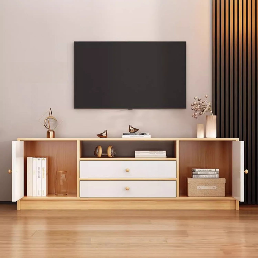 TV009 - Modern TV Stand with Storage Drawer & Cabinet image 1