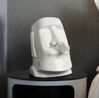 TPC228 - White Moai Nostril Paper Box image 2