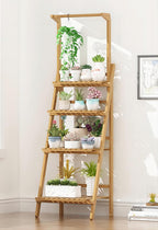 PS005 Bamwood Balcony Floor Stand Rack image 4