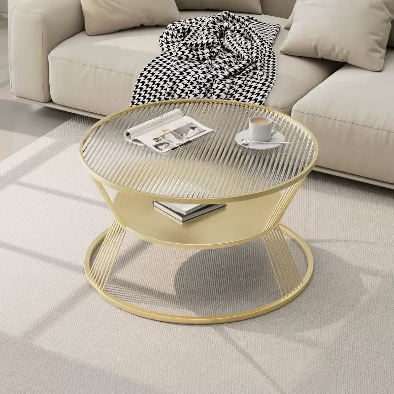 EDB037 - Cream Modern Minimalist Coffee Table image 1