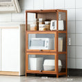 WCK016 - Bamboo Kitchen Storage Cabinet with Flip-Up Doors image 2