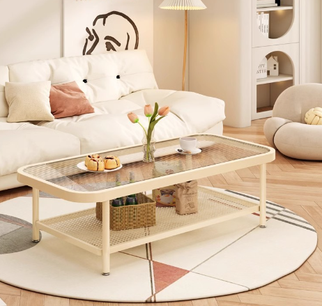 EDB017 - Glass Simple Creative Round Coffee Table image 0