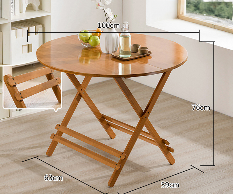 LDF008 - Foldable Simple Portable Outdoor Small Round Table image 4