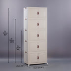 BS026 - Installation-Free Solid Color Multi-Layer Storage Cabinet image 12