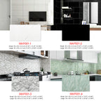 WAP001 -  PVC Peel and Stick Marble Look Stick on Tiles for Backsplash image 0