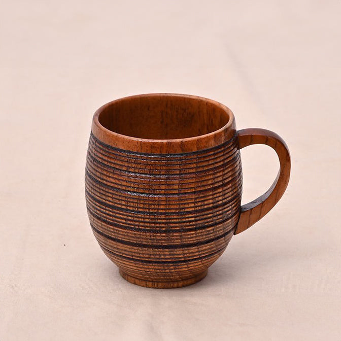 CUP007 - Natural Wooden Drinking Cup image 0
