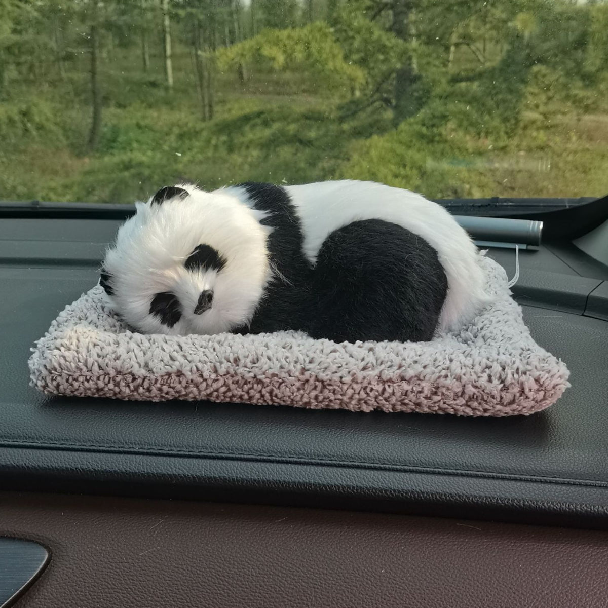 TYP-167 - Lifelike Sleeping Panda Car Dashboard Decor image 0