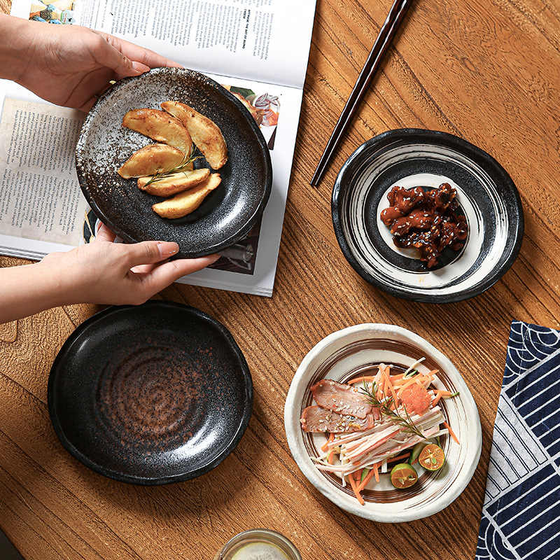DISH005 - Japanese Classic Ceramic Dinner Plate | Minimalist Tableware Dish image 1