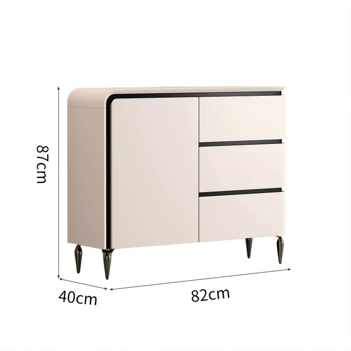 WCK018 - Modern Light-Luxury Lacquered Sideboard Cabinet with Drawers image 7