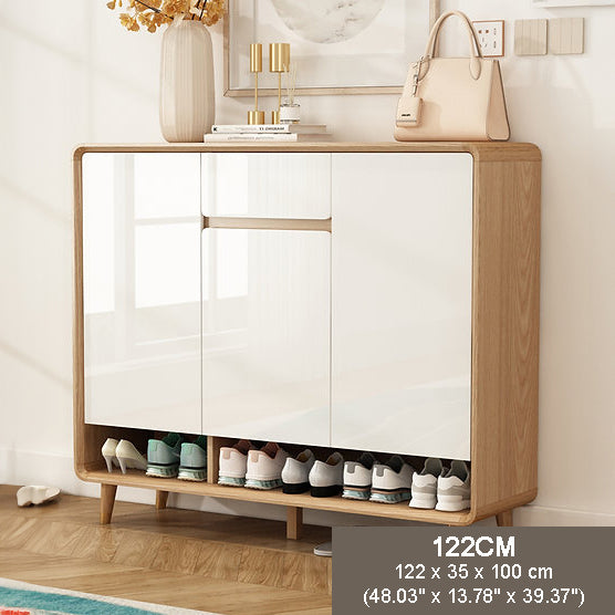 SOCE049 - Nordic Wood Door Entry Shoe Cabinet image 7