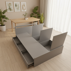 BD017 - Minimalist Storage Platform Bed with Drawers & Lift-Up Base image 3