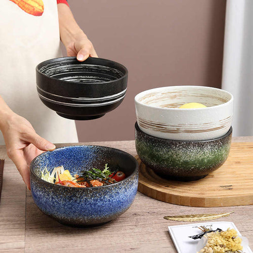 BOWL003 - Ceramic Big Dining Bowl - Noodle & Soup Bowl image 0
