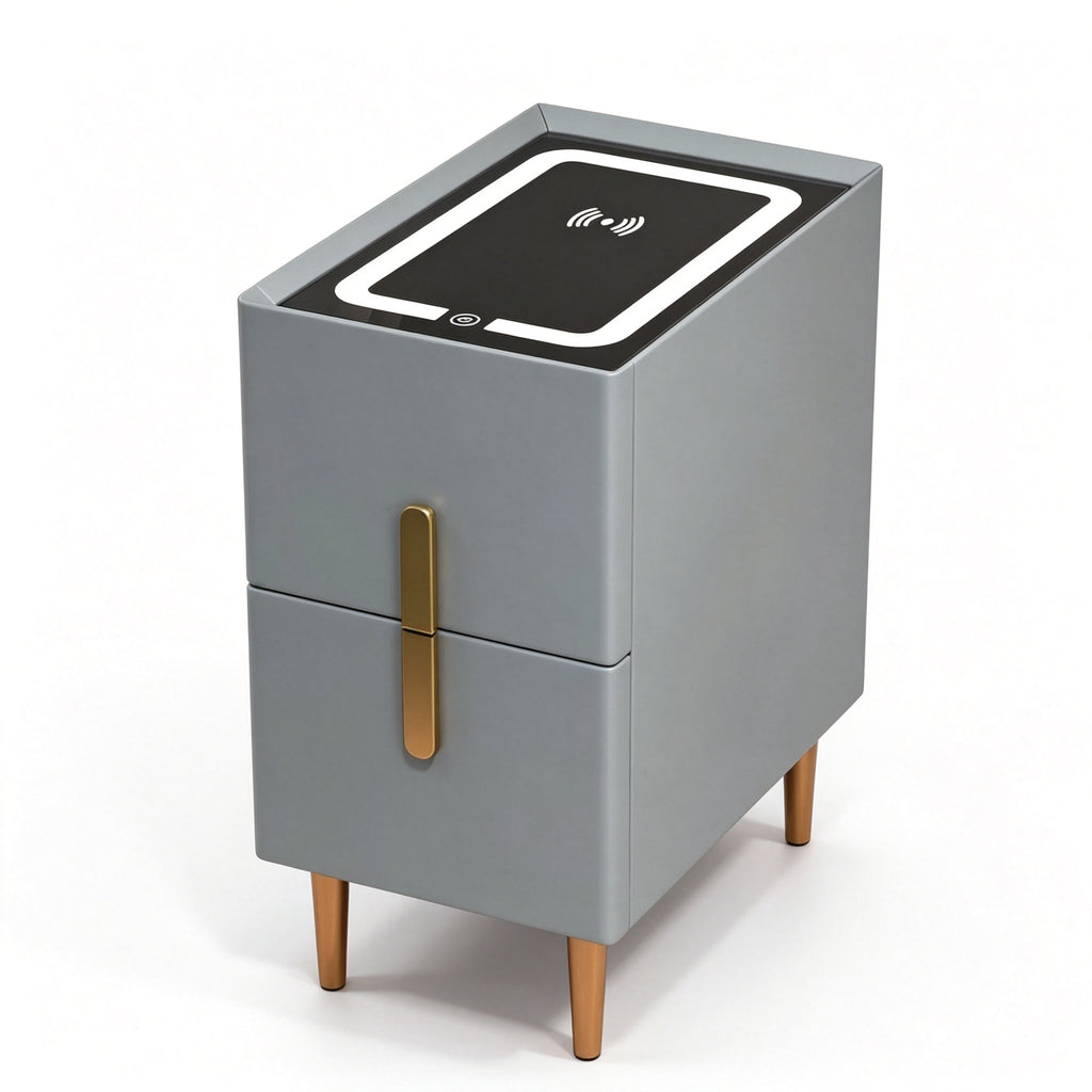 CBD034 - Smart LED Nightstand with Wireless Charging image 4