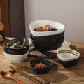 BOWL005 - Irregular Ceramic Soup & Salad Bowl | Creative Modern Tableware image 0