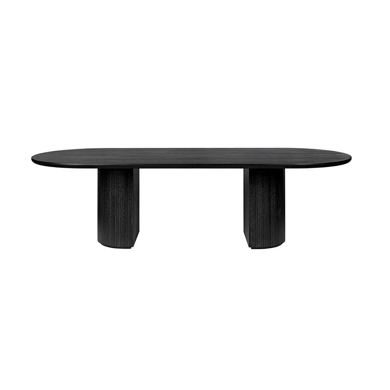 LDF022 - Modern Minimalist Oval Black Dining Table – Nordic Retro Style Table image 2