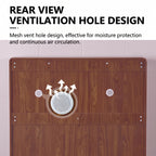 SOCE079 -  Walnut Look Shoe Cabinet - Ultra-Slim Walnut Entryway Organizer